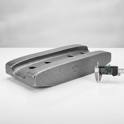Jakość Kobelco Excavator Double Grouser Track Shoe Assembly Forged 25MnB Steel 190mm Pitch Undercarriage Part fabryka