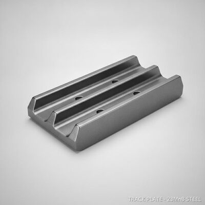 Jakość Zespół gąsienicy koparki Doosan, kuty stal 23MnB, potrójny ząb, skok 190 mm fabryka